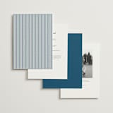 "Hilton" - Wedding Invitations in Ocean by Kelly Schmidt - Back of Card Options