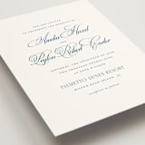 "Hilton" - Wedding Invitations in Ocean by Kelly Schmidt - Detail