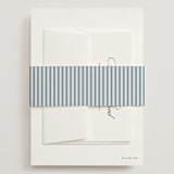 "Hilton" - Wedding Invitations in Ocean by Kelly Schmidt - Assembled with Belly Band