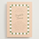 "Boardwalk" - Wedding Invitations in Peach by Baumbirdy - Front