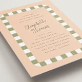 "Boardwalk" - Wedding Invitations in Peach by Baumbirdy - Detail