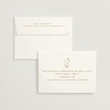 "Floral Type Arch" - Wedding Invitations in Cream by Baumbirdy - FREE Recipient Addressing