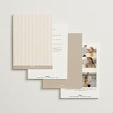 "Lakefront" - Wedding Invitations in Natural by Robert and Stella - Back of Card Options