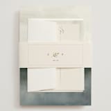 "Lakefront" - Wedding Invitations in Natural by Robert and Stella - Assembled with Belly Band
