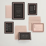 "Elance" - Wedding Invitations in Onyx by Eric Clegg - Invitation Suite