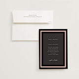 "Elance" - Wedding Invitations in Onyx by Eric Clegg - Invitation with Envelope