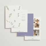 "Enchanted Evening" - Wedding Invitations in Lavender by Design Lotus - Back of Card Options