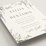 "Enchanted Evening" - Wedding Invitations in Lavender by Design Lotus - Detail