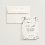 "Enchanted Evening" - Wedding Invitations in Lavender by Design Lotus - Invitation with Envelope