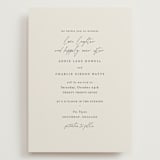 "Happily Ever After" - Wedding Invitations in Buff by Sara Hicks Malone - Front
