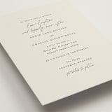 "Happily Ever After" - Wedding Invitations in Buff by Sara Hicks Malone - Detail