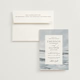 "Water's Edge" - Wedding Invitations in Cloud by Nicoletta Savod - Invitation with Envelope