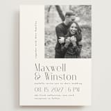 "Wedding Editorial" - Wedding Invitations in Tuxedo by Ana de Sousa - Front