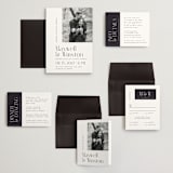 "Wedding Editorial" - Wedding Invitations in Tuxedo by Ana de Sousa - Invitation Suite