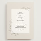 "Etched Frame" - Wedding Invitations in Eggshell by Robert and Stella - Front