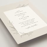 "Etched Frame" - Wedding Invitations in Eggshell by Robert and Stella - Detail