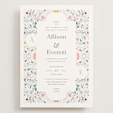 "Delicate Garden" - Wedding Invitations in Wildflower by Ashley DeMeyere - Front