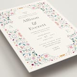"Delicate Garden" - Wedding Invitations in Wildflower by Ashley DeMeyere - Detail
