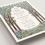 "Nature's Chapel" - Wedding Invitations in Forest by Paper Sun Studio - Detail
