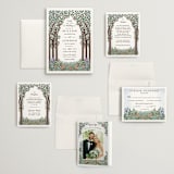 "Nature's Chapel" - Wedding Invitations in Forest by Paper Sun Studio - Invitation Suite