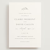 "Sketch" - Wedding Invitations in Cloud by Sara Hicks Malone - Front