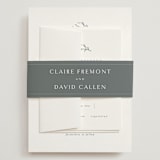 "Sketch" - Wedding Invitations in Cloud by Sara Hicks Malone - Assembled with Belly Band