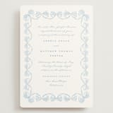 "Bow Frame" - Wedding Invitations in Lagoon by Leah Bisch - Front
