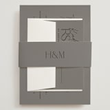 "The Ultimate After Party" - Wedding Invitations in Fog by Becky Nimoy - Assembled with Belly Band
