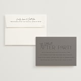 "The Ultimate After Party" - Wedding Invitations in Fog by Becky Nimoy - Invitation with Envelope