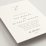 "Delicate" - Wedding Invitations in Obsidian by Jennifer Postorino - Detail