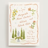 "Giardino" - Wedding Invitations in Flame by Pati Cascino - Front