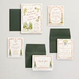"Giardino" - Wedding Invitations in Flame by Pati Cascino - Invitation Suite