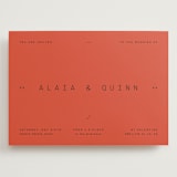 "Alaia" - Wedding Invitations in Verona Sunset by Blustery August - Front