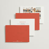 "Alaia" - Wedding Invitations in Verona Sunset by Blustery August - Back of Card Options