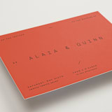 "Alaia" - Wedding Invitations in Verona Sunset by Blustery August - Detail