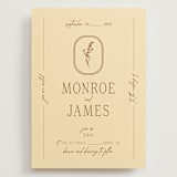 "Classic and Floral" - Wedding Invitations in Bark by Jen Ramsey - Front