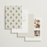 "Blockprint" - Wedding Invitations in Almond by Olivia Kanaley Inman - Back of Card Options