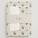 "Blockprint" - Wedding Invitations in Almond by Olivia Kanaley Inman - Assembled with Belly Band