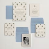 "Blockprint" - Wedding Invitations in Almond by Olivia Kanaley Inman - Invitation Suite