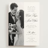 "Side by Side" - Wedding Invitations in Tuxedo by Orasie - Front