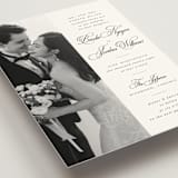 "Side by Side" - Wedding Invitations in Tuxedo by Orasie - Detail
