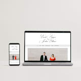 "Side by Side" - Wedding Invitations in Tuxedo by Orasie - FREE Wedding Website