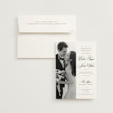 "Side by Side" - Wedding Invitations in Tuxedo by Orasie - Invitation with Envelope