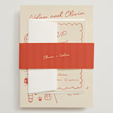 "Party On!" - Wedding Invitations in Sangria Spark by Zove Ahhh - Assembled with Belly Band