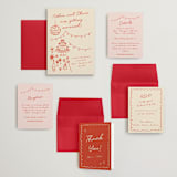 "Party On!" - Wedding Invitations in Sangria Spark by Zove Ahhh - Invitation Suite