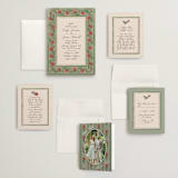 "Wedding Tapestry" - Wedding Invitations in Coral Fern by Chris Griffith - Invitation Suite