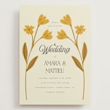 "Vintage Wildflowers" - Wedding Invitations in Yolk by Morgan Kendall - Front