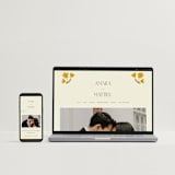 "Vintage Wildflowers" - Wedding Invitations in Yolk by Morgan Kendall - FREE Wedding Website