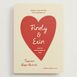 "Big Heart Wedding" - Wedding Invitations in Cherry by Ani Somi - Front