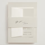 "kinkaid" - Wedding Invitations in Ivory by Carolyn Nicks - Assembled with Belly Band